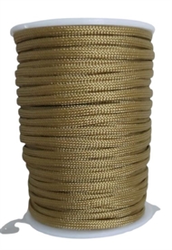 31 m. sandfarvet faldskærmsline - 4 mm.